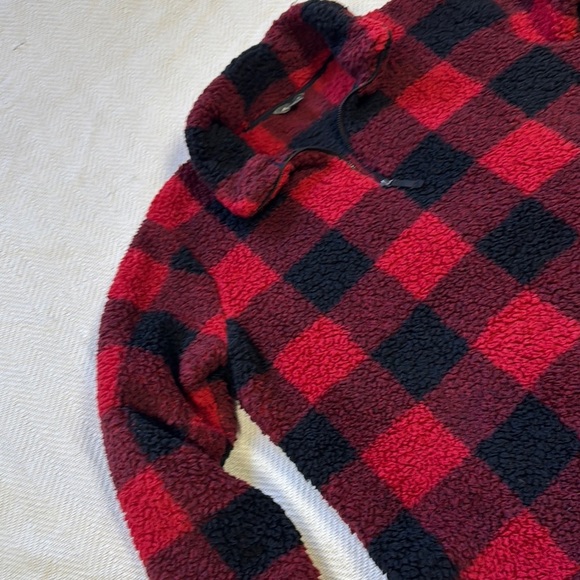 Eddie Bauer women’s fuzzy fleece sweater. Zipper collar. Size XL. Cabincore - Picture 8 of 8